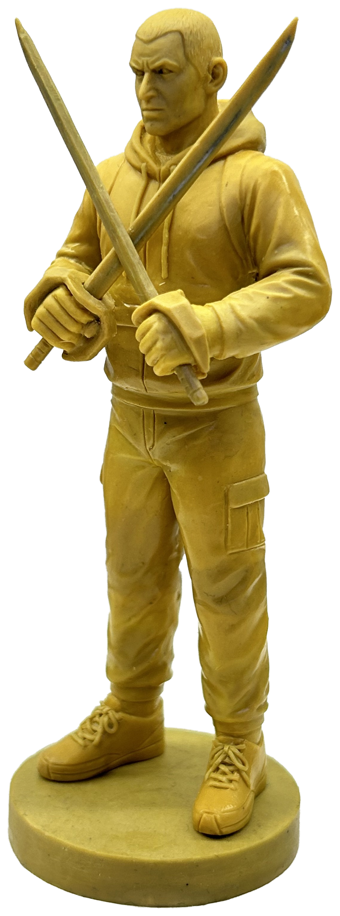 Clay sample: Three-quarter